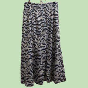 Long blue stripe skirt Size 4 Old Navy